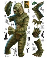 Creature from the Black Lagoon Universal Monsters Giant Peel and Stick Wall Decal