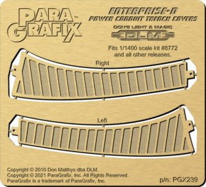 Star Trek TNG Enterprise 1701-D 1-1400 Scale Power Conduit Trench Covers Photo-Etch Detail Set