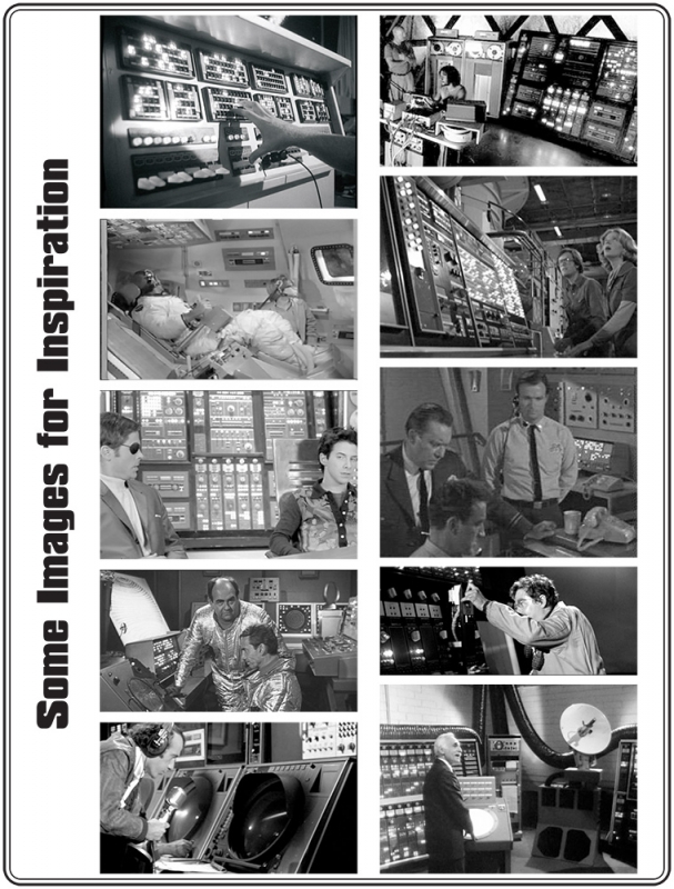 Classic 1960s, 70s, 80s Control Panels, Set 1 (1/24 - 1/25 Scale) For Model Kit Customizing - Click Image to Close