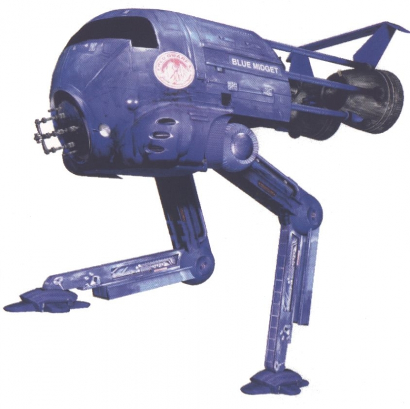 Red Dwarf Blue Midget with Legs 1/72 Scale Model Kit - Click Image to Close