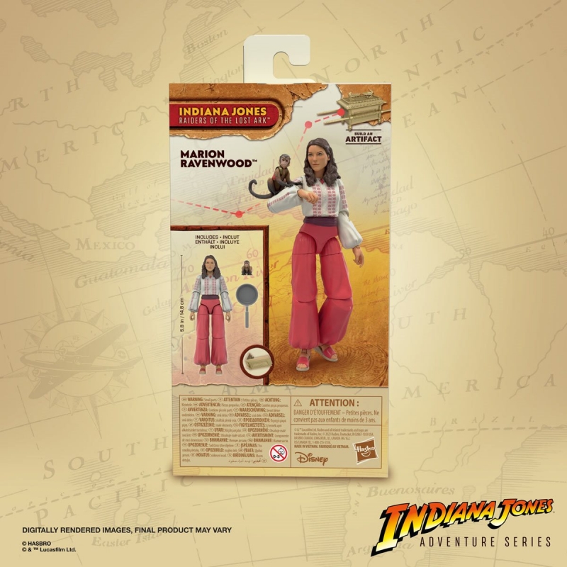 Indiana Jones Adventure Series Raiders of the Lost Ark Marion Ravenwood 6-inch Action Figure - Click Image to Close