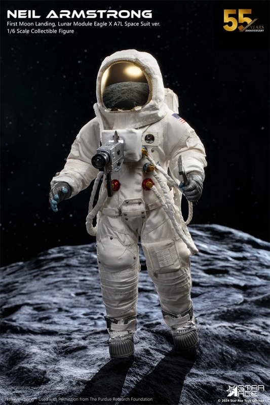 Neil Armstrong Apollo 11 First Moon Landing Deluxe 1/6 Scale Figure by Star Ace - Click Image to Close