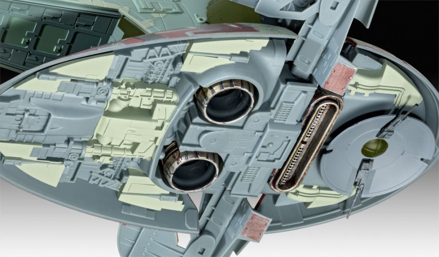 Star Wars Empire Strikes Back Boba Fett's Slave 1 40th Anniversary 1/88 Scale Model Kit by Revell Germany - Click Image to Close