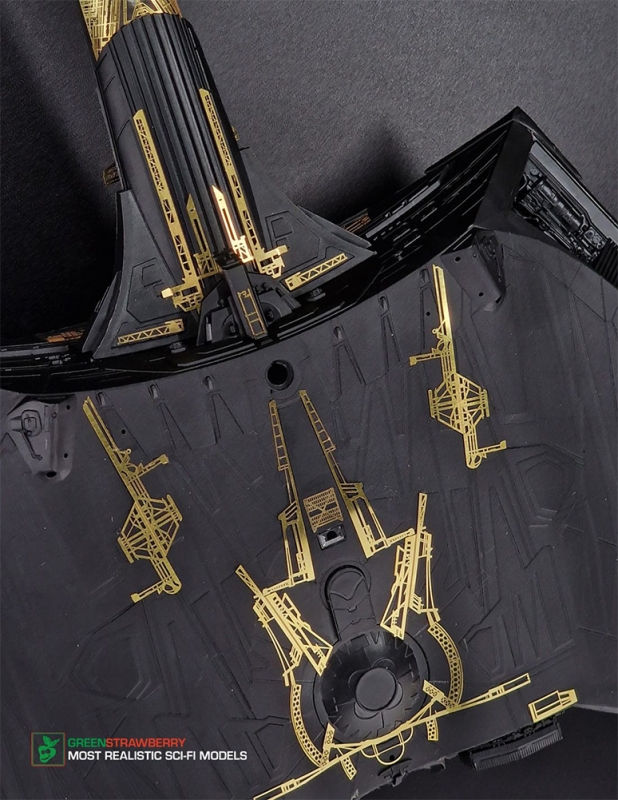 Star Trek Klingon Kronos One Photoetch Exterior Detail Set for 1/35 Polar Lights Model Kit - Click Image to Close