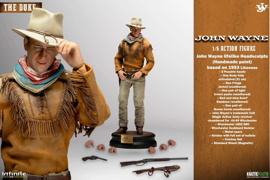 John Wayne Hondo 1/6 Scale Figure by Infinite Statue (No Dog) - Click Image to Close
