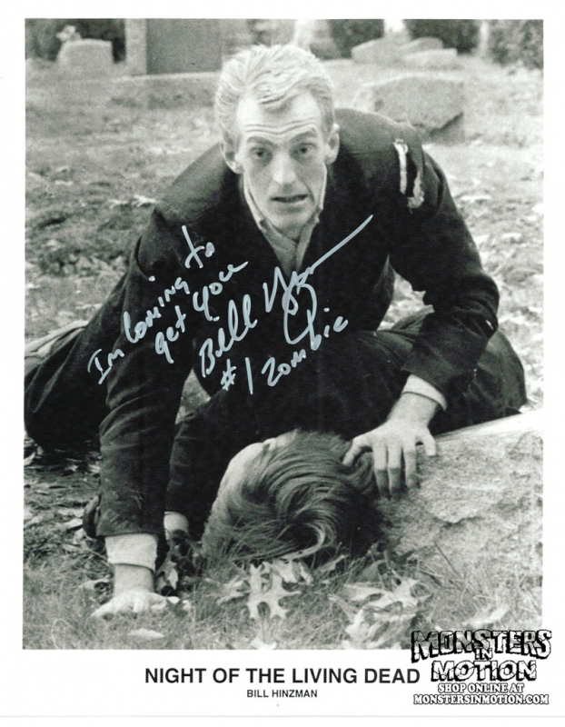 Night of the Living Dead Bill Hinzman Autographed Photo 8X10 Zombie #1 - Click Image to Close