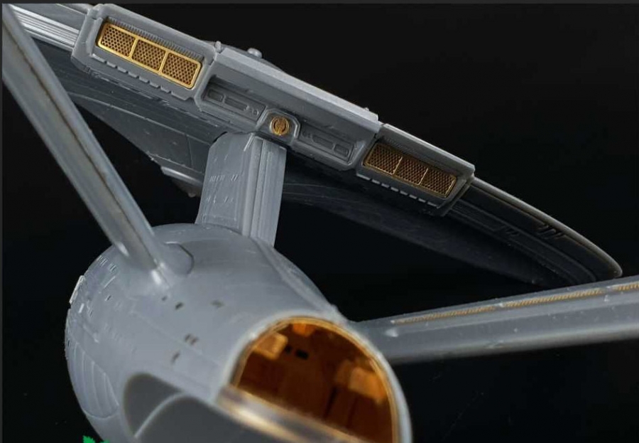 Star Trek Discovery Enterprise NCC-1701 1/1000 Scale Photoetch Detail Set for Model Kit by Polar Lights - Click Image to Close