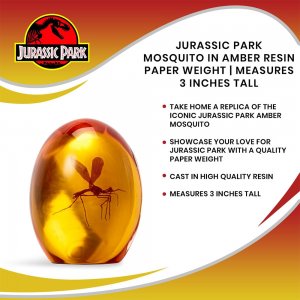 Jurassic Park Mosquito In Amber Resin Prop Replica