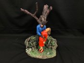 Wolf Man & Gwen Conliffe 1941 Master Painted 1/6 Scale Statue Diorama Lon Chaney Jr. Wolfman