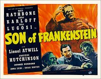 Son of Frankenstein 1939 Style B Half Sheet Poster Reproduction