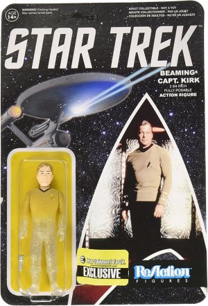 Star Trek ReAction Beaming Kirk 3 3/4" Retro Kenner Style Figure