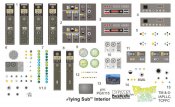 Voyage to the Bottom of the Sea Flying Sub 1/32 Interior Decals
