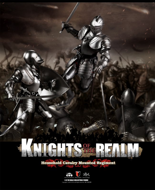 Knights Of The Realm Cavalry Mounted Regiment Set 1/6 Scale Figure Set of 2 by Coo - Click Image to Close