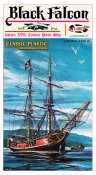 Black Falcon Pirate Ship Classic 1/100 Scale Plastic Model Kit Aurora Re-Issue
