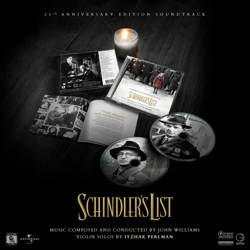 Schindler's List: 25th Anniversary Limited Edition Soundtrack 2CD John Williams - Click Image to Close