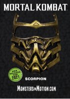 Mortal Kombat Scorpion Injection Plastic Collector's Mask
