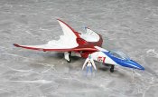 Battle Of The Planets Gatchaman G-1 Diecast Vehicle Repaint Version by Fewture