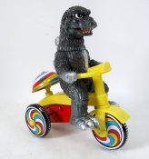 Godzilla Vs. Mechagodzilla 1974 Regular Godzilla Designer Tricycle Toy by M1 Japan