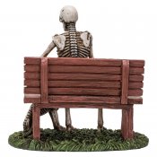 Skeleton with Best Friend Dog Statue
