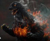 Godzilla vs. Destroyah 1995 Burning Godzilla 30th Anniversary 22" Tall Giant Figure with Lights and Steam Effect