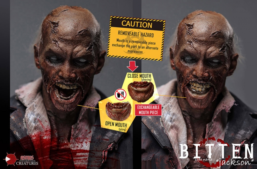 Bitten Jackson Zombie 1/6 Scale Figure by Asmus - Click Image to Close
