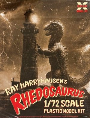 Beast from 20,000 Fathoms Rhedosaurus with Lighthouse 1/72 Scale Model Kit by X-Plus Japan Re-Issue