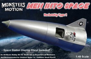 Men Into Space Rocketship Type 1 1/48 Scale Model Kit