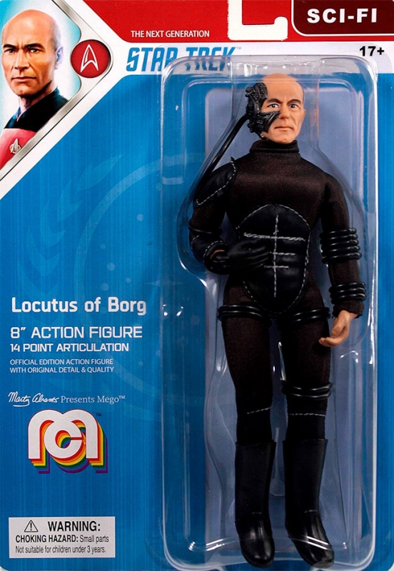 Star Trek TNG Locutus of Borg Captian Picard 8 Inch Mego Figure - Click Image to Close
