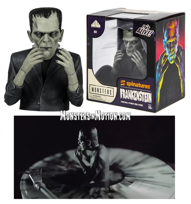 Frankenstein Universal Monsters Spinature Vinyl Record LP Spinner Bust Boris Karloff - Click Image to Close