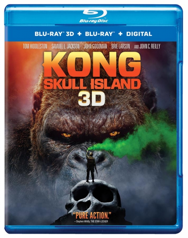 Kong: Skull Island 3D Blu-ray + Blu-ray + Digital Combo Pack - Click Image to Close
