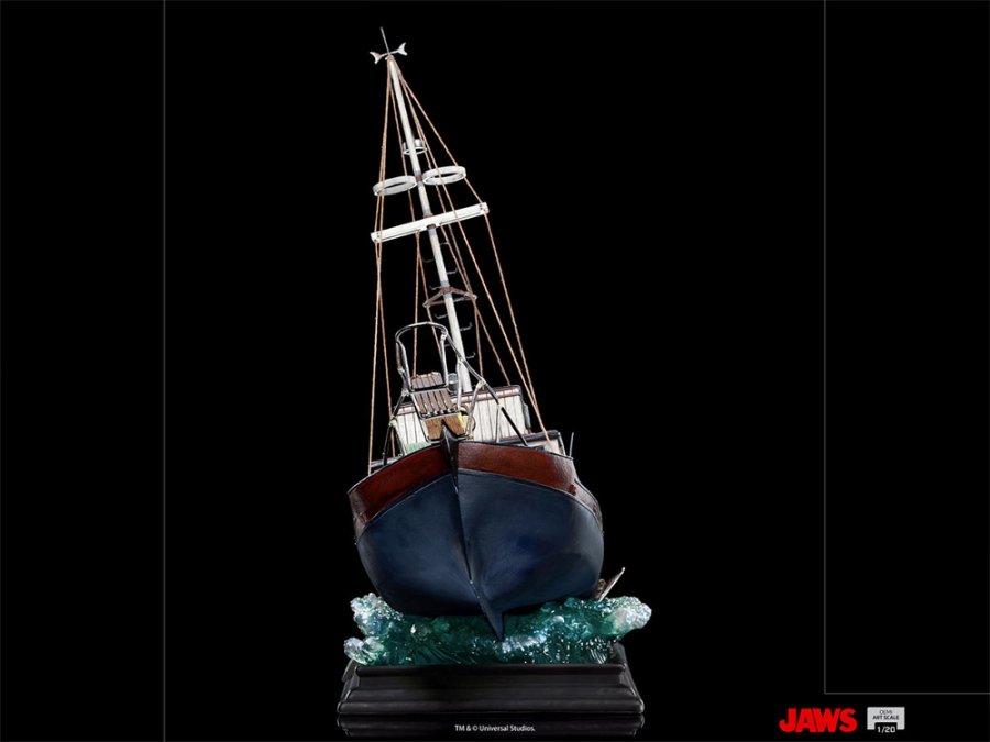 Jaws Attack Shark and Orca Boat 1/20 Scale Diorama Statue (3.5 FEET LONG) - Click Image to Close