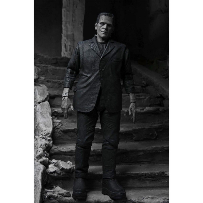 Frankenstein Boris Karloff Ultimate 7 Inch Scale Universal Monsters Action Figure (B&W Version) by Neca - Click Image to Close