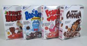 General Mills Monster Cereal Box Set 4 Pack Count Chocula, Frankenberry, Boo-Berry and Frute Brute