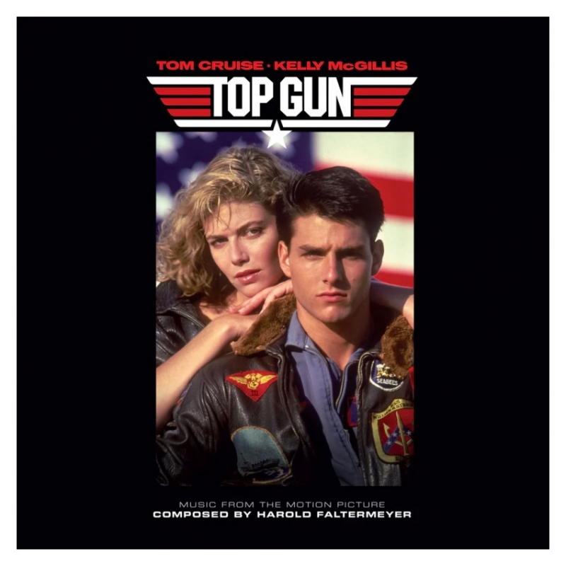 Top Gun Soundtrack LP By Harold Faltermeyer 2-DISC SET (AMERICAN SWIRL VINYL) - Click Image to Close
