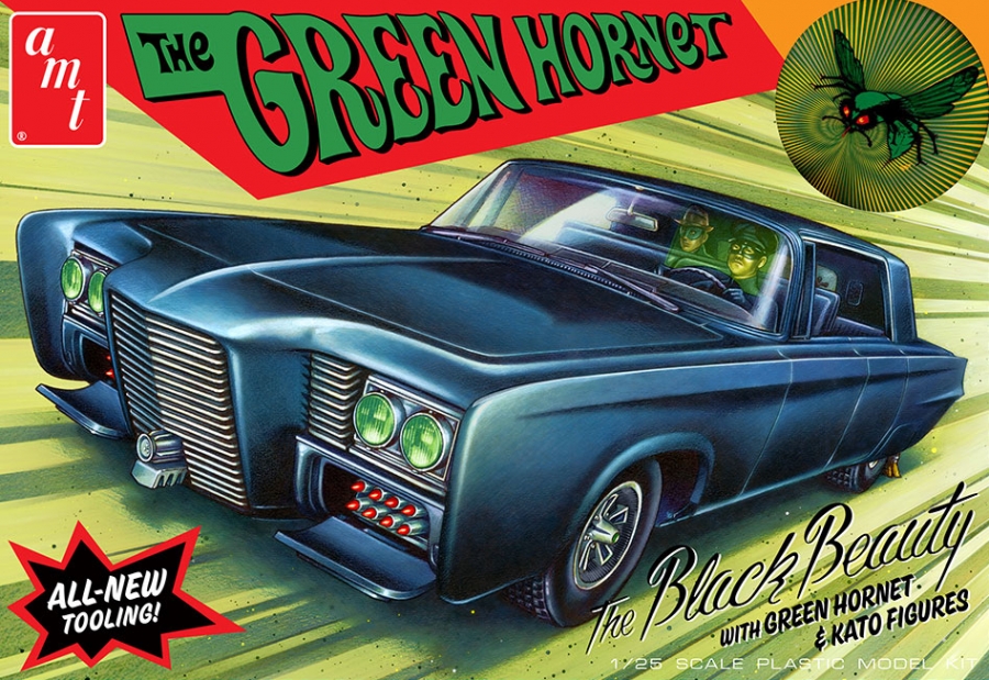 Green Hornet Black Beauty 1/25 Scale Model Kit - Click Image to Close