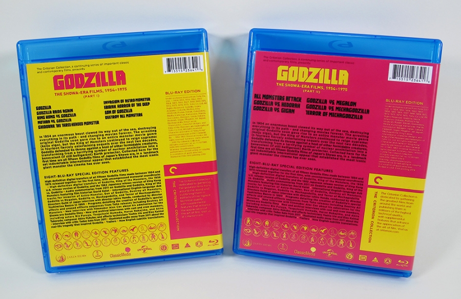Godzilla Showa Era Blu-Ray Criterion Replacement Cases (NO DISCS INCLUDED) - Click Image to Close