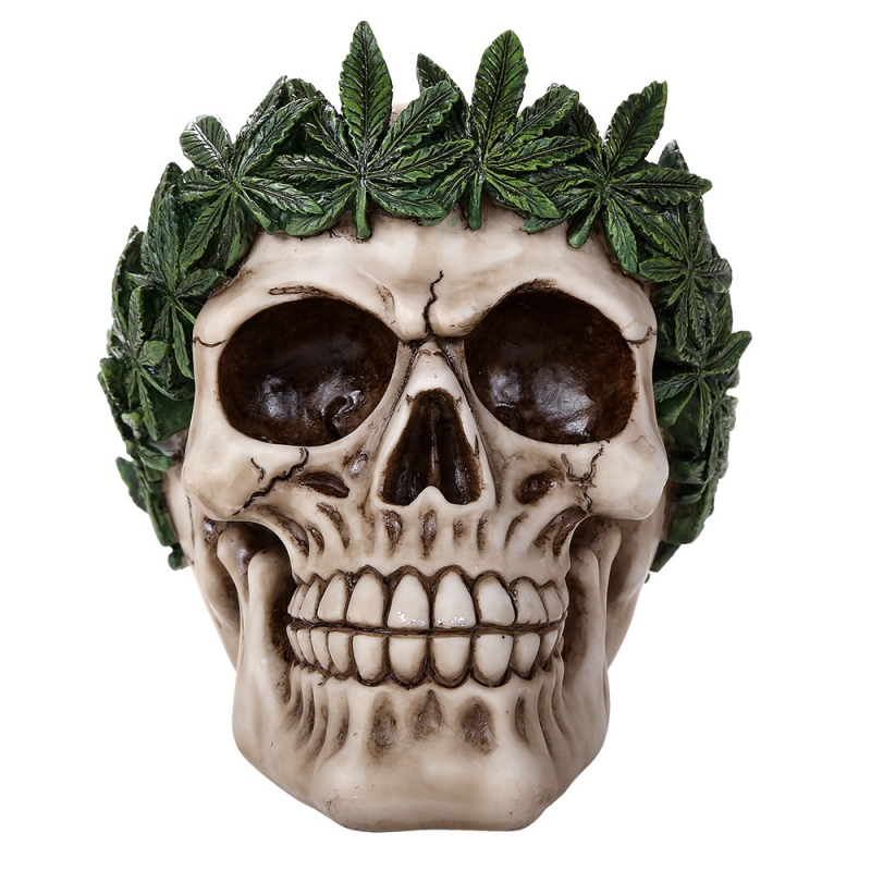 Cannabis Skull 1/2 Scale Statue - Click Image to Close