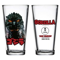 Godzilla Head Toon Tumbler Pint Glass