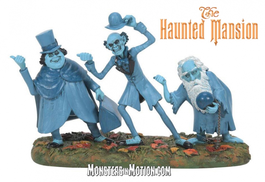 Disney Haunted Mansion 3 Hitchhiking Ghosts Beware Of Hitchhikers Figurine - Click Image to Close