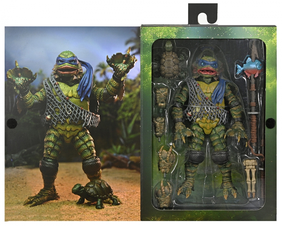 Creature From the Black Lagoon Teenage Mutant Ninja Turtles Leonardo 7" Figure - Click Image to Close