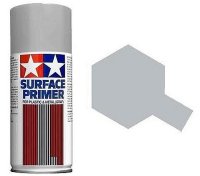 Tamiya Surface Spray Primer: Gray 6.8 Fl Oz TAM87042