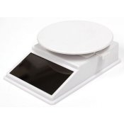 Solar Powered Turntable Display 74 White