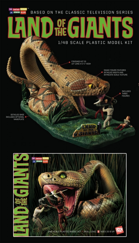 Land of the Giants Giant Snake Diorama Model Kit Aurora Re-Issue - Click Image to Close