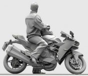 Top Gun Pilot with Motorcycle 1/32 Scale Model Kit