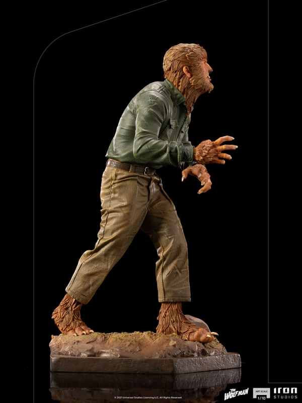 Wolf Man 1941 Lon Chaney 1/10 Scale Statue Wolfman Universal Monsters - Click Image to Close