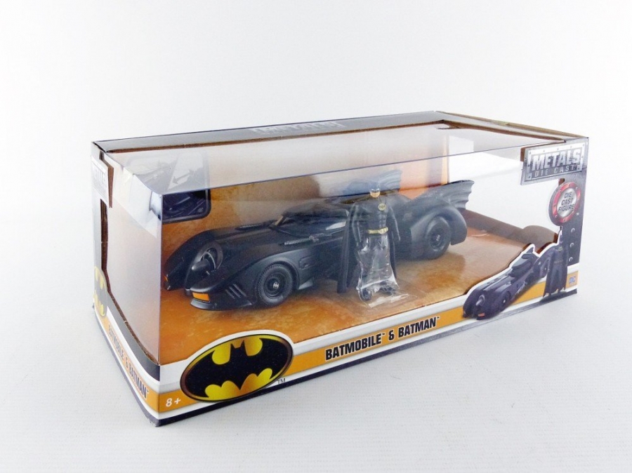 Batman (1989) Die Cast 1/24 Scale Batmobile & Batman Figure - Click Image to Close