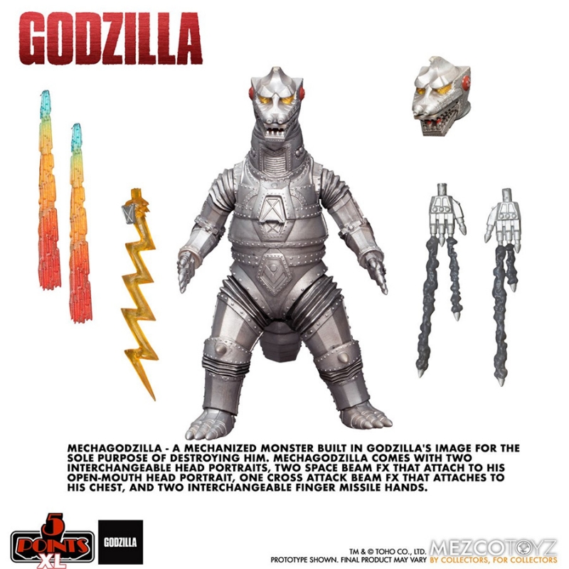 Godzilla vs. Mechagodzilla 1974 5 Points Three Figure Boxed Set - Click Image to Close