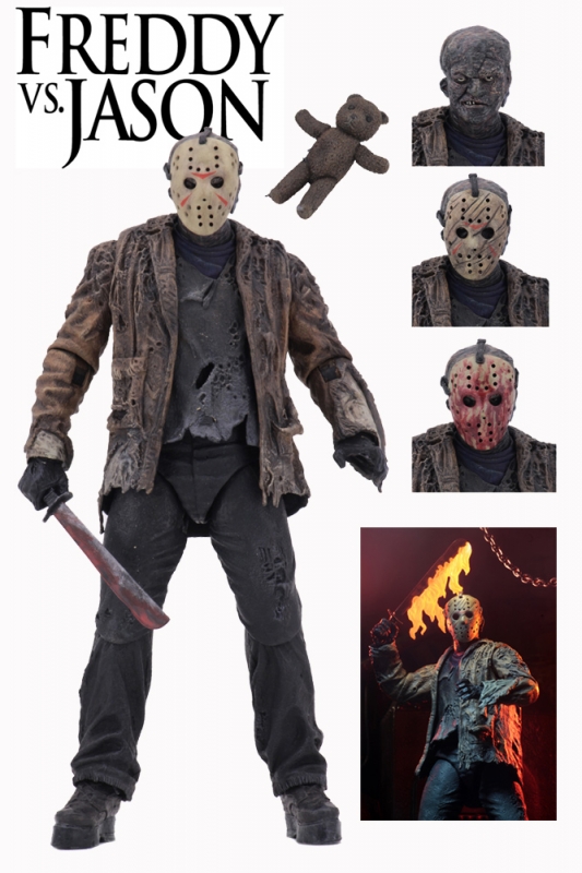 Freddy Vs. Jason Ultimate Jason 7" Scale Figure by Neca - Click Image to Close