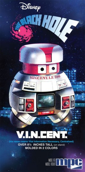 Black Hole 1979 V.I.N.Cent 1/9 Scale Model Kit by MPC Re-Issue Vincent Robot