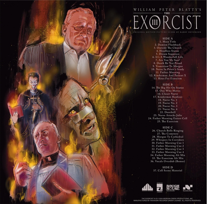 Exorcist III 1990 Soundtrack LP Barry DeVorzon 2 Disc Set - Click Image to Close